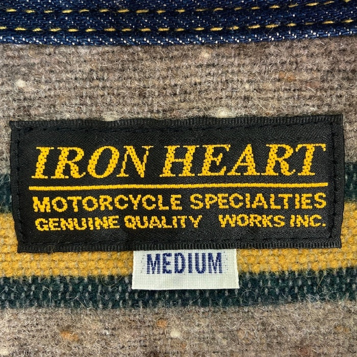 IRON HEART アイアンハート デニムシャツジャケット 裏地付 ブルー sizeM 瑞穂店