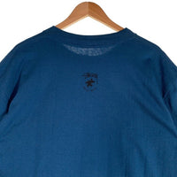 80's STUSSY ステューシー ロゴ サーフマン 半袖 Tシャツ ブルー USA製 Size XL 福生店