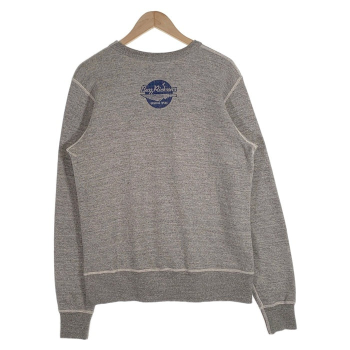 BUZZ RICKSON’S バズリクソンズ USAF スヌーピー プリント 前V クルーネックスウェットトレーナー ヘザーグレー BR69272 Size M 福生店