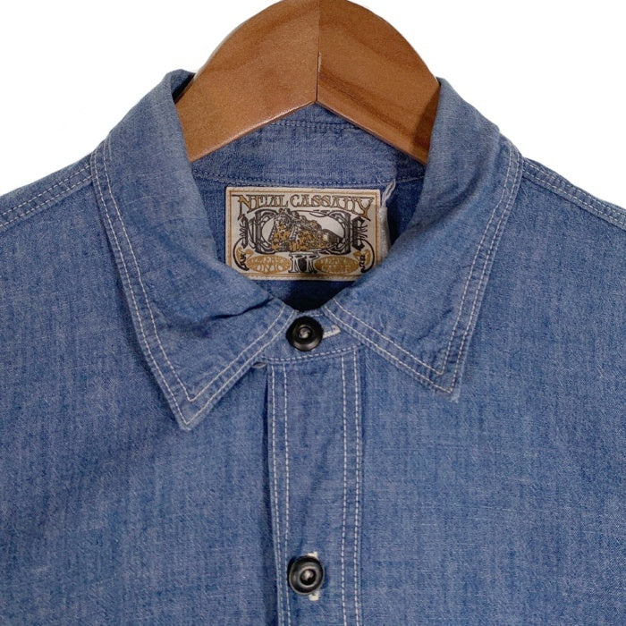 FREE WHEELERS フリーホイラーズ NEAL CASSADY シャンブレー ワークシャツ ブルー Size 16 福生店