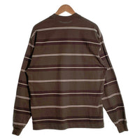 NAUTICA ノーティカ ボーダー ロングスリーブTシャツ ブラウン 213-1243 Size M 福生店