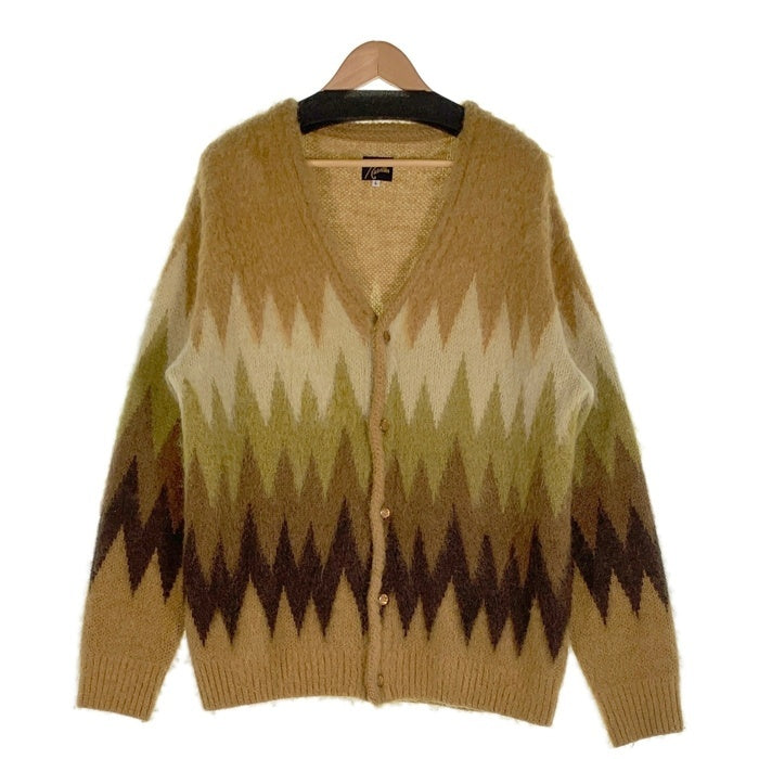 NEEDLES ニードルス 22AW Mohair Cardigan Zigzag モヘア カーディガン ジグザグ LQ274 イエロー ベージュ LQ274 Size L 福生店