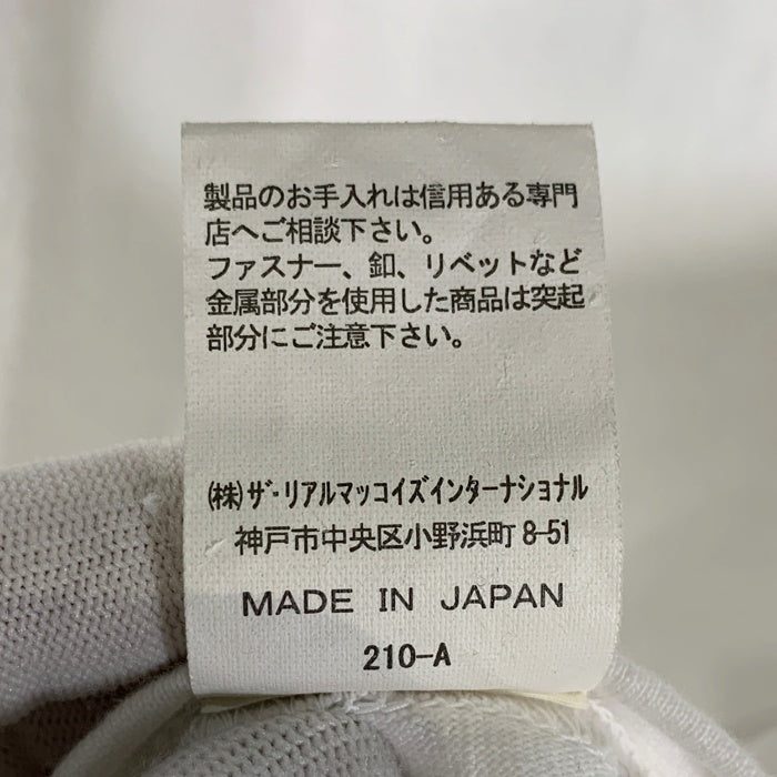 THE REAL McCOY'S リアルマッコイズ U.S.AIR FORCE プリント リンガーTシャツ ホワイト ブルー Size M 福生店