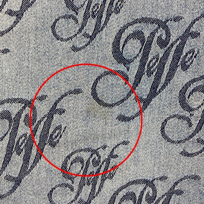 PELLE PELLE ペレペレ ジャカード ジップアップ デニムパーカー ジャケット インディゴ Size XXL 瑞穂店