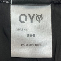 OY オーワイ カーゴ ジョガーパンツ リフレクターパイピング ブラック Size S 相当 瑞穂店