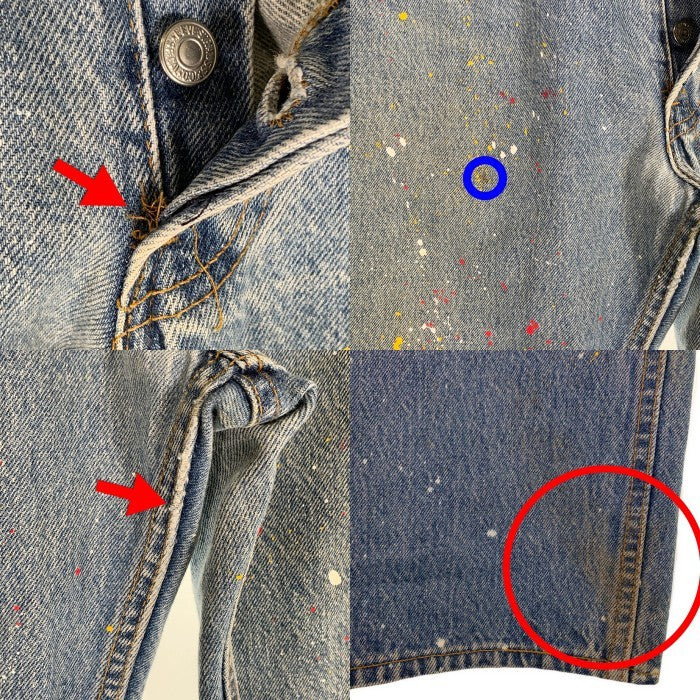 90's Levi's リーバイス 501 テーパードデニムパンツ インディゴ 93年 USA製 ペンキ Size 34×32 福生店