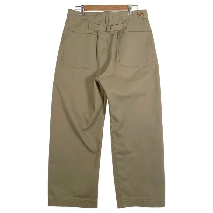 Dickies ディッキーズ ナノユニバース別注 バックルバック チノワイドワークパンツ ベージュ 231M40NU01 Size M 福生店