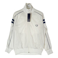 FRED PERRY フレッドペリー PWS-1500 80s ヒットユニオン製 刺繍ロゴ ハイネック トラックジャケット ホワイト size- 瑞穂店