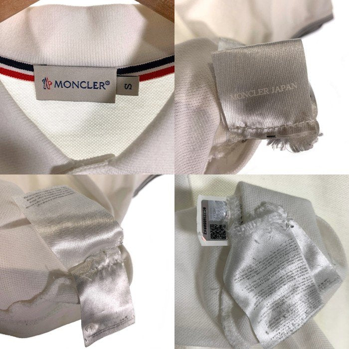 MONCLER モンクレール ポロシャツ 鹿の子 半袖 ホワイト Size S 福生店