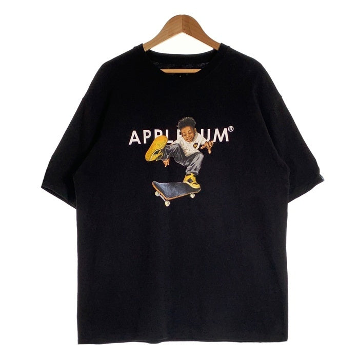 APPLEBUM アップルバム Shaolin SB Boy T-Shirt イラストロゴプリント Tシャツ ブラック Size XXL 福生店