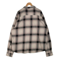 STUSSY ステューシー 22AW Hellshire Plaid Shirt オンブレチェック フランネルシャツ グレー コットン 1110261 Size XL 福生店