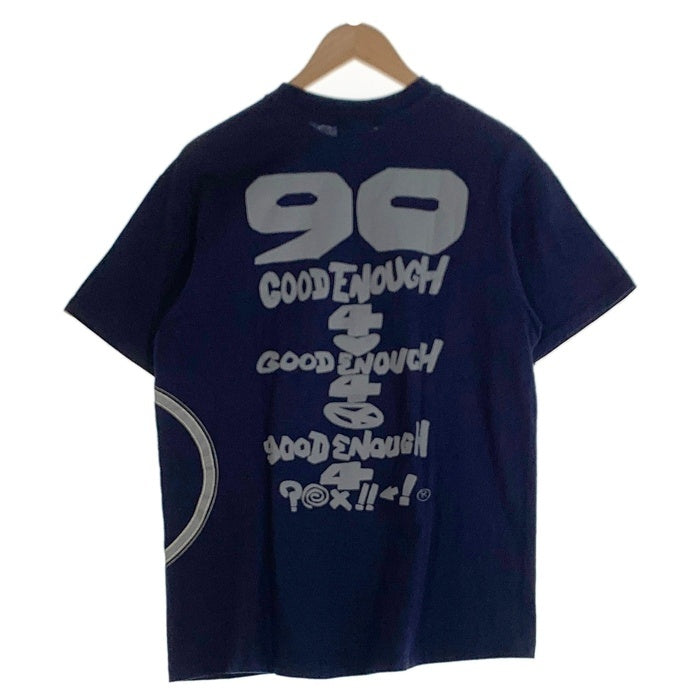 90's GOODENOUGH グッドイナフ サークルG 半袖 Tシャツ ネイビー Size L 福生店