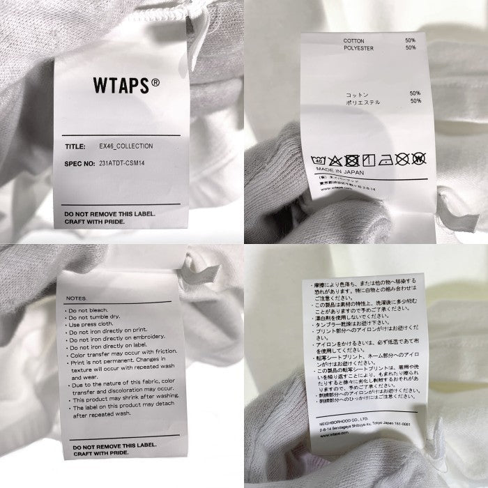 WTAPS ダブルタップス 23SS DTロゴ 半袖 Tシャツ ホワイト 231ATDT-CSM14 Size 03 福生店