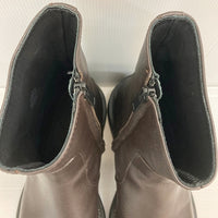 COS コス サイドジップ レザーブーツ ブラウン Size 41 (26cm相当) 瑞穂店