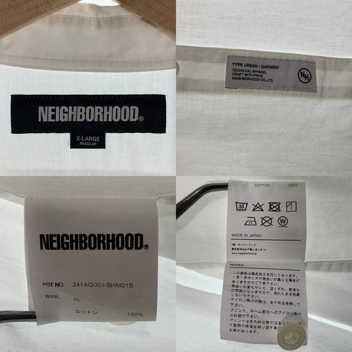 NEIGHBORHOOD ネイバーフッド 24SS SEX PISTOLS PRINT SHIRT SS セックスピストルズ プリントシャツ 半袖 ホワイト 241AQIXN-SHM01S Size XL 福生店