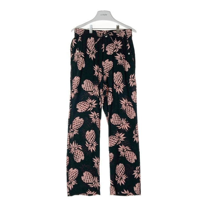Needles ニードルズ EJ180 RAYON SATEEN PINEAPPLE EASY WESTERN PANT レーヨン パイナップル柄 イージー ウエスタンパンツ ブラック sizeM 瑞穂店