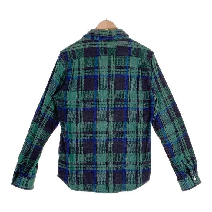 FIVE BROTHER ファイブブラザー チェック フランネルシャツ グリーン ネイビー Size M 福生店