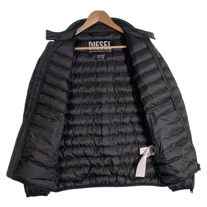 DIESEL ディーゼル W-HAWK-NW ジップアップ 中綿ジャケット ライダース ブラック A06422 0BHAZ Size S 福生店