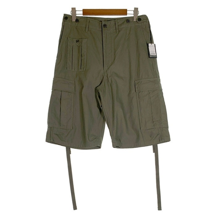 NIGEL CABOURN ナイジェルケーボン アーミーカーゴショート ショートパンツ バックサテン ダークグリーン 8050-00-51012-1-3 Size 34 福生店