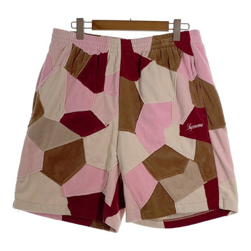 SUPREME シュプリーム 25SS Patchwork Velour Short パッチワーク ベロアショーツ ショートパンツ タン Size L 福生店