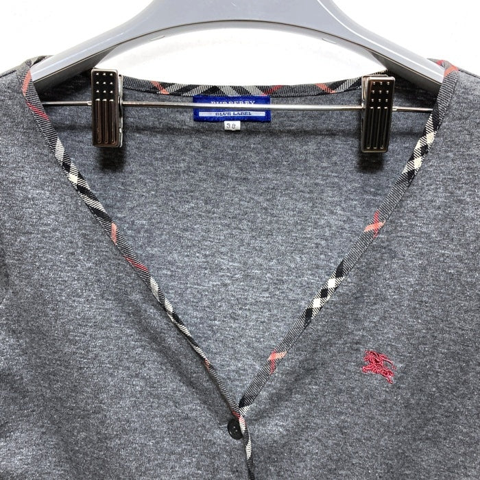 BURBERRY LONDON バーバリーロンドン 薄手カーディガン グレー Size38 瑞穂店