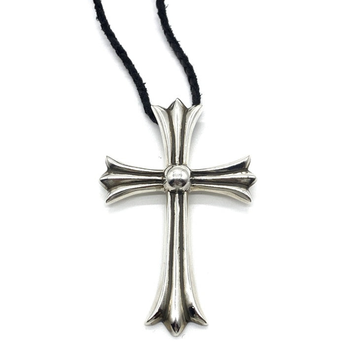 Chrome Hearts クロムハーツ CH CROSS LRG ラージクロス ペンダントトップ レザーブレイド ボロチップ ネックレス SV925 福生店