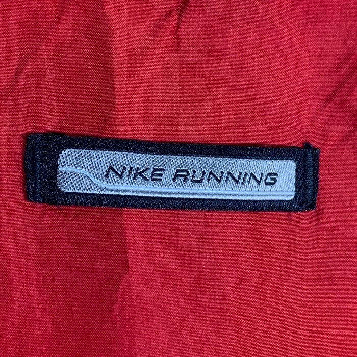 90's~ NIKE ナイキ ハーフジップ プルオーバージャケット レッド ポリエステル 薄手 Size L 福生店