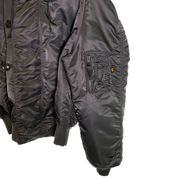 90's ALPHA INDUSTRIES アルファインダストリーズ N-2B フライトジャケット オリーブ 1615-573-8335 USA製 Size L 福生店