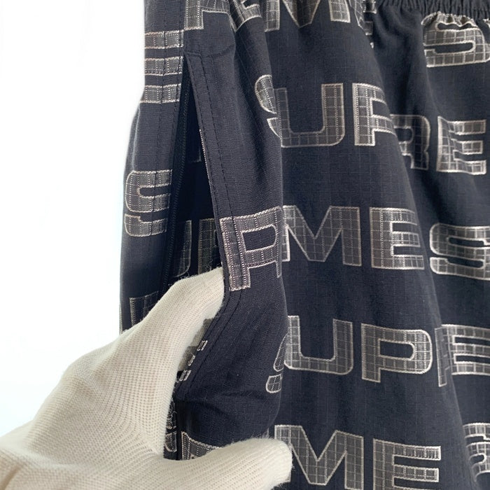 SUPREME シュプリーム 21SS Logo Ripstop Track Pant ロゴリップストップ トラックパンツ ブラック Size XL 福生店