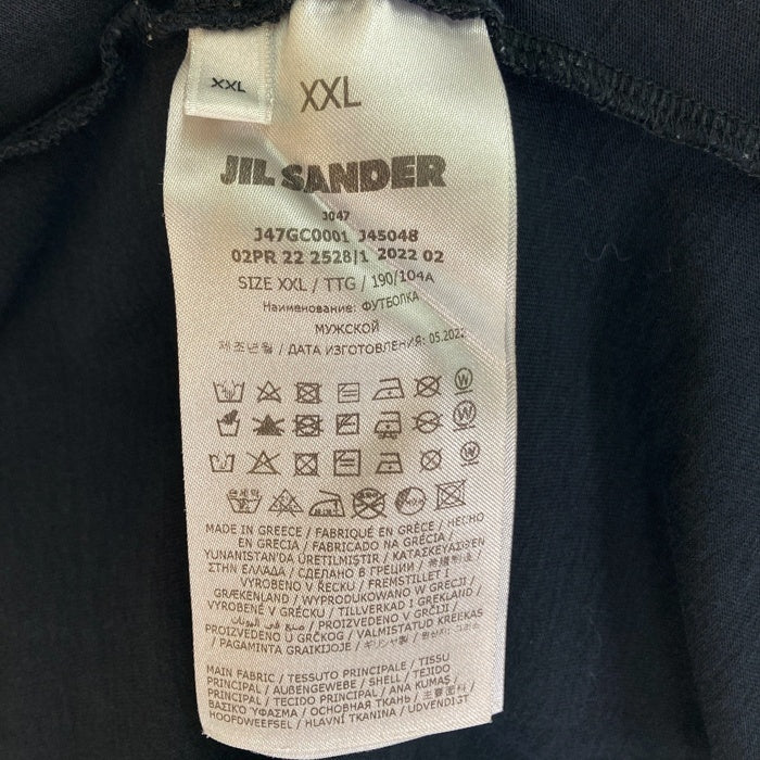 JIL SANDER ジルサンダー J47GC0001 クルーネック ショートスリーブ Tシャツ ブラック sizeXXL 瑞穂店