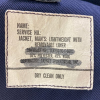 US AIR FORCE アメリカ海軍 90年製 ライトウェイトジャケット エポレット付き ネイビー size40 瑞穂店
