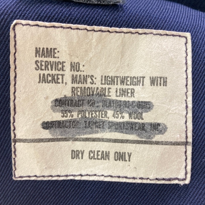 US AIR FORCE アメリカ海軍 90年製 ライトウェイトジャケット エポレット付き ネイビー size40 瑞穂店