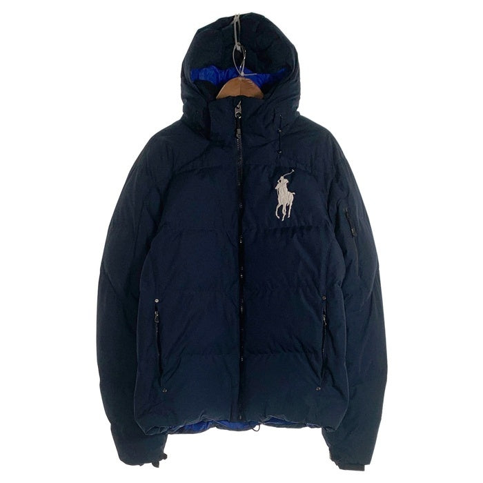 POLO RALPH LAUREN ポロ ラルフローレン ビッグポニー ダウンジャケット フード ネイビー Size XL 福生店