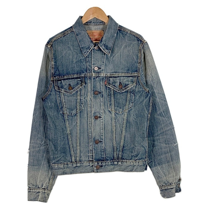 LEVI'S リーバイス 70505-0217 デニムトラッカージャケット インディゴ BIGE復刻 ダメージ リメイク Size 42 福生店