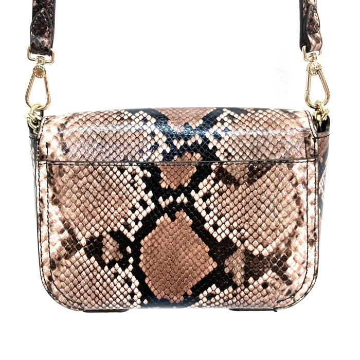 FURLA フルラ WB00393 マヤ クロスボディ パイソン柄 ミニショルダーバッグ ブラック 瑞穂店