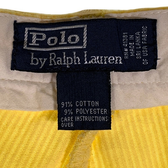 Polo by Ralph Lauren ポロラルフローレン テーパード コーデュロイ トラウザーパンツ イエロー Size 36×34 福生店