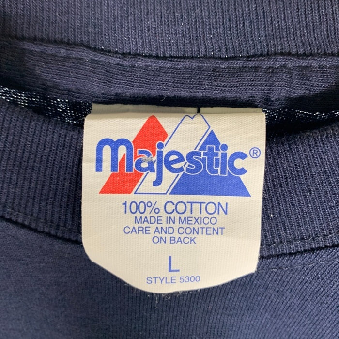 majestic マジェスティック Newyork Yankees ニューヨークヤンキース アーチロゴ MLBP 2001 ネイビー メキシコ製 Size L 福生店