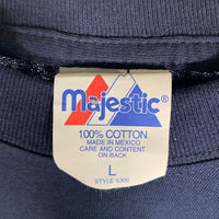 majestic マジェスティック Newyork Yankees ニューヨークヤンキース アーチロゴ MLBP 2001 ネイビー メキシコ製 Size L 福生店