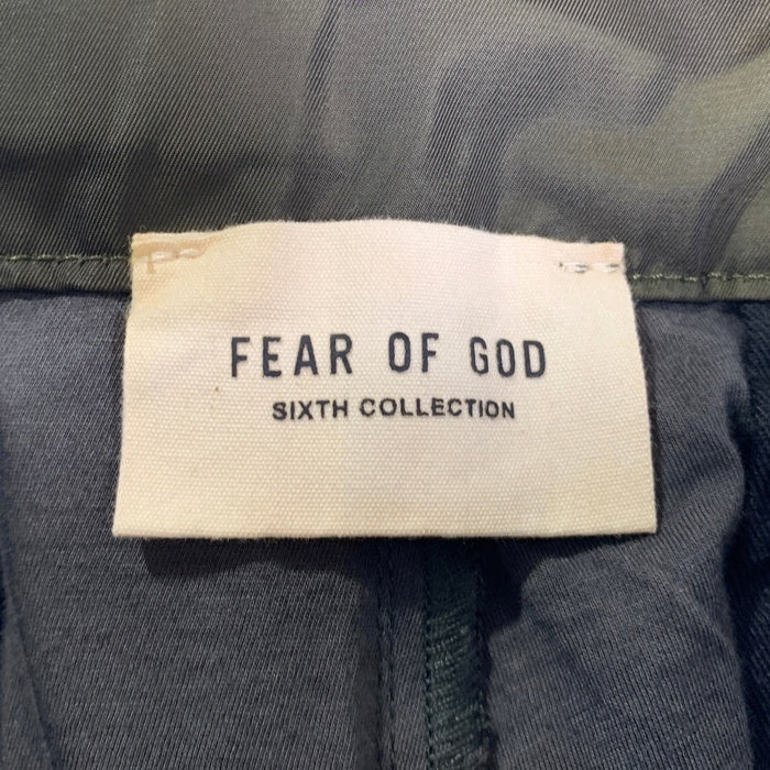 FEAR OF GOD フィアオブゴット SIXTH COLLECTION NYLON CARGO PANTS ナイロンカーゴパンツ オリーブ FG10-012 Size L 福生店