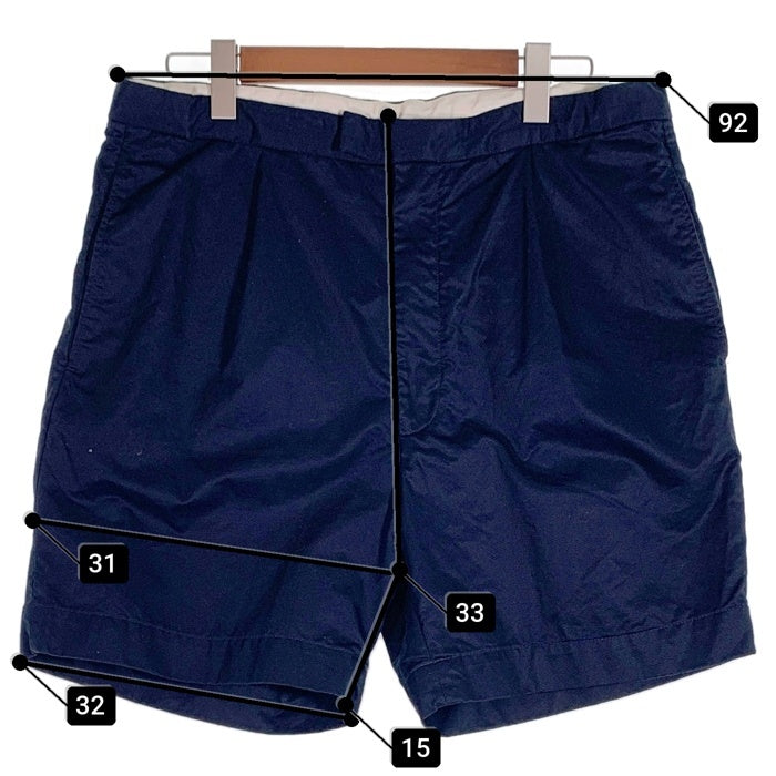 BEAMS+ ビームスプラス ツイル ワイドショーツ ショートパンツ ネイビー 11-25-1742-874 Size XL 福生店