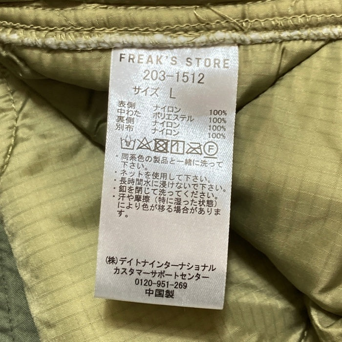 FREAK'S STORE フリークスストア 203-1512 POLARTEC M-65 モッズコート ライナー付き オリーブ sizeL 瑞穂店