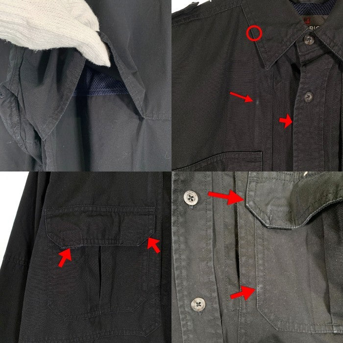 WOOLRICH ウールリッチ ELITE SERIES TACTICAL タクティカルシャツ ブラック 裏地メッシュ エポーレット Size M 福生店