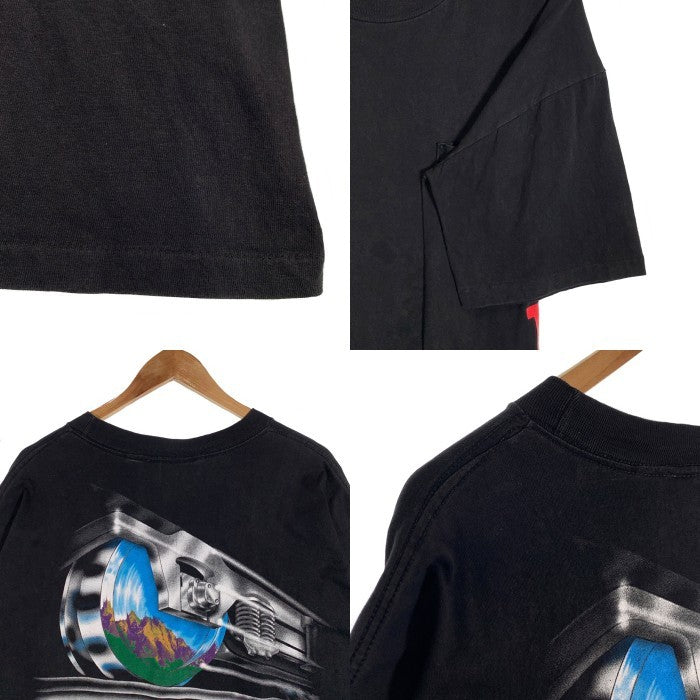 90's Marlboro マルボロ RAILROAD トレイン プリント ポケットTシャツ ブラック Size F 福生店