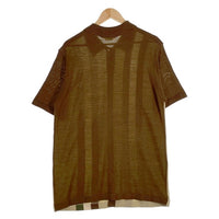 70'sDa Vinci ダヴィンチ アクリルニット 半袖シャツ ブラウン Size S 福生店