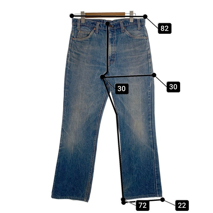 80-90's Levi's リーバイス 517 ブーツカット デニムパンツ インディゴ オレンジタブ SCOVILL USA製 Size 34×36 福生店