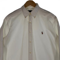Ralph Lauren ラルフローレン YARMOUTH ボタンダウン オックスフォードシャツ ホワイト Size 16-33 福生店