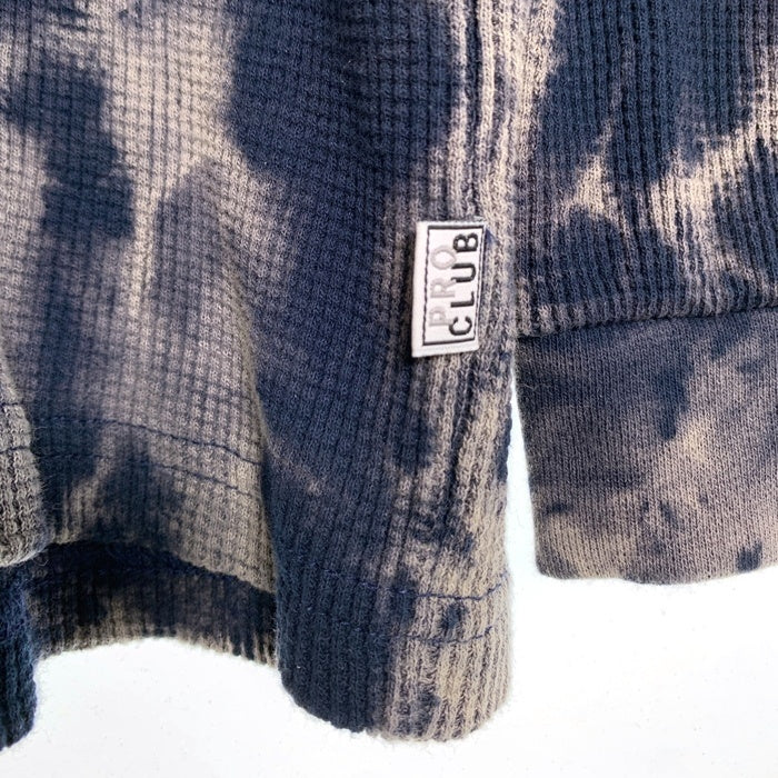 PRO CLUB プロクラブ タイダイ サーマルカットソー 長袖 ネイビー Size XL 福生店