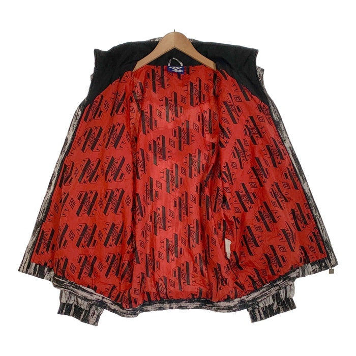 90's UMBRO アンブロ Manchester United マンチェスターユナイテッド ジップアップジャケット 刺繡  モノクロ ポリエステル Size XL 福生店