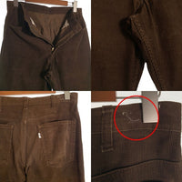 80-90's Levi's リーバイス 646-1529 ベルボトムコーデュロイパンツ ブラウン TALON42 Size 32×32 福生店