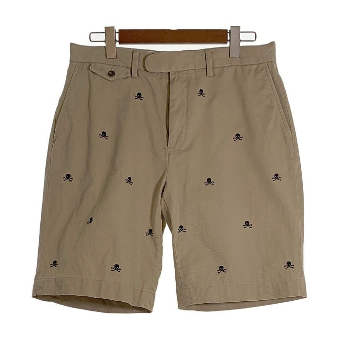 RALPH LAUREN RUGBY ラルフローレンラグビー スカルボーン刺繡 チノツイル ショートパンツ 総柄 ベージュ Size 33 福生店